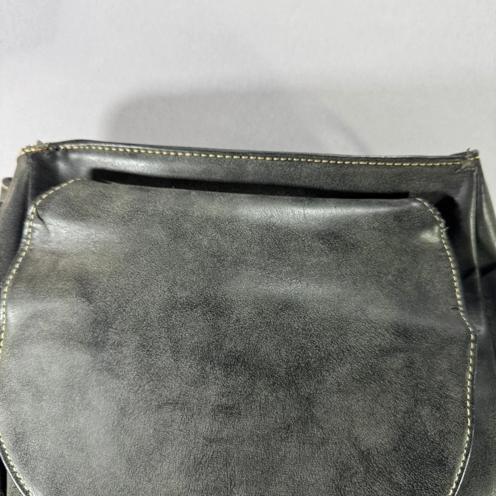 Montana West Womens Western Tooled Studded Backpack Purse Charcoal Gray Black